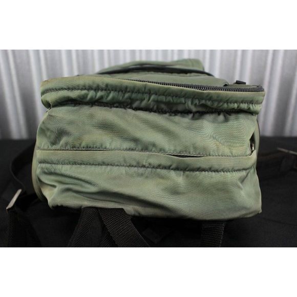 Prada Tessuto Nylon Large Backpack Forest Green  Made In Italy AZ83 main image 8